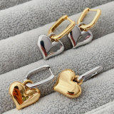 Heart pendant earrings