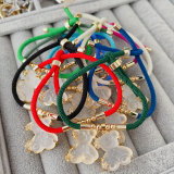 Bear pendant cord bracelet