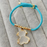 Bear pendant cord bracelet