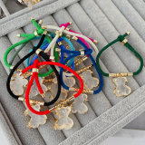 Bear pendant cord bracelet