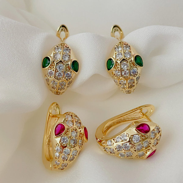 Snake earrings
