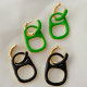 Enamel nose pig earrings