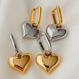 Heart pendant earrings