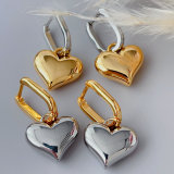 Heart pendant earrings