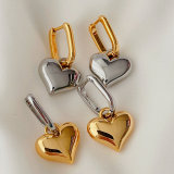 Heart pendant earrings