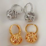 Ball drop earrings