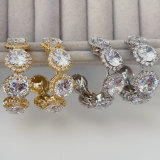 Bling big stone hoops