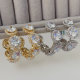 Bling big stone hoops