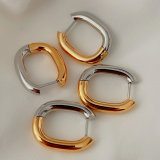 Silver and gold u hoops