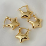 Metal heart earrings