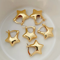 Metal heart earrings