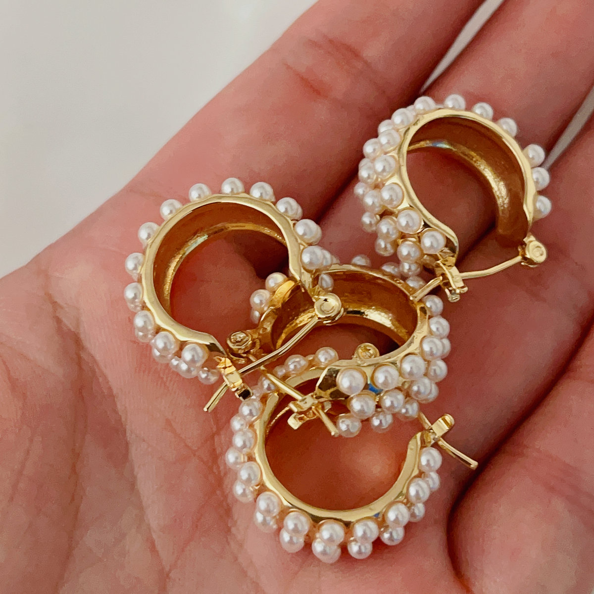 Pearl hoops