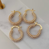 Full pearl hoops