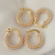 Full pearl hoops