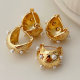 Pearl moon hoops