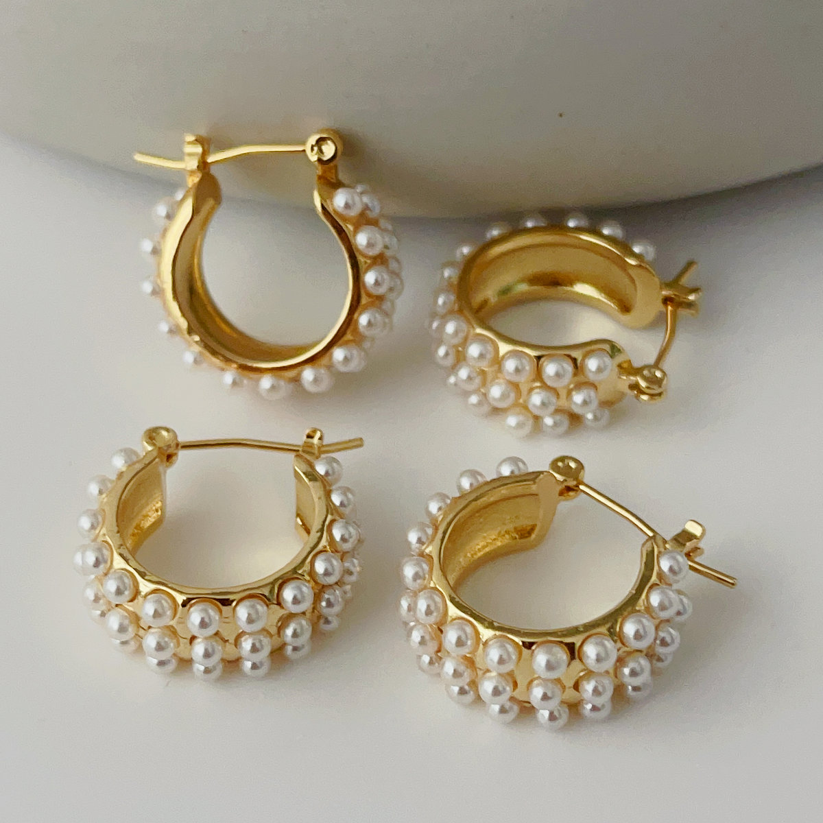 Pearl hoops