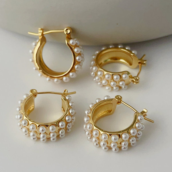 Pearl hoops