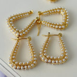 Full pearl earrings