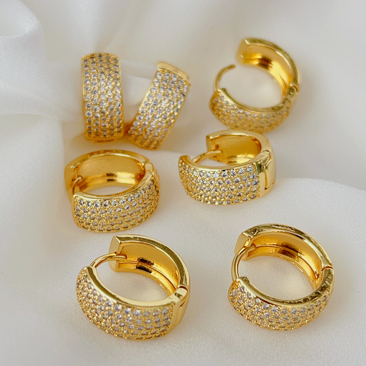 Basic pave hoops