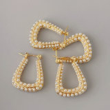Full pearl earrings