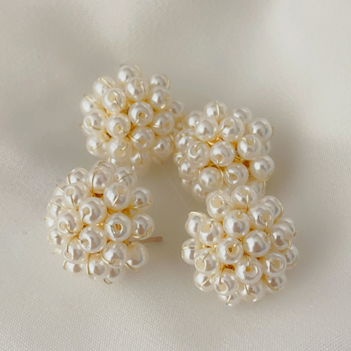 Full pearl earrings