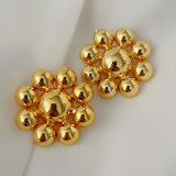 Metal flower earrings