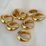 Simple pave earrings