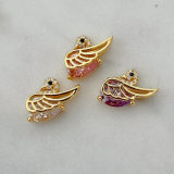 Pave swan charm