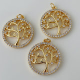 Pave tree charm