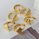 Metal heart earrings