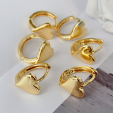 Metal heart earrings