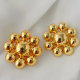 Metal flower earrings