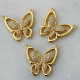 Pave zircon butterfly charm
