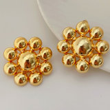 Metal flower earrings