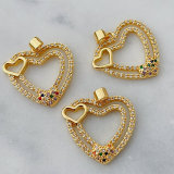 Pave heart charm