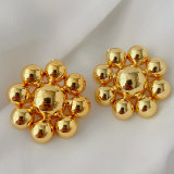 Metal flower earrings