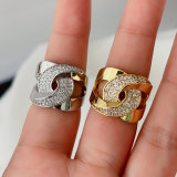 Twist pave ring