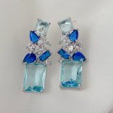 Fine zircon party earrings