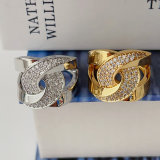 Twist pave ring