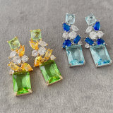 Fine zircon party earrings