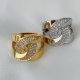 Twist pave ring