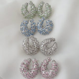 Fine zircon earrings