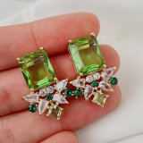 Fine zircon party earrings