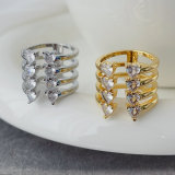 Heart pave ring
