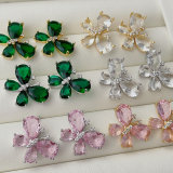 Crystal butterfly earrings