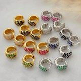 Small zircon hoops