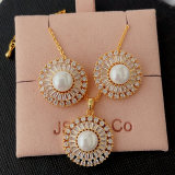 Pearl set earrings and necklace