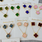 Clover set earring and necklace