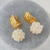 Fresh water pearl drop earrings