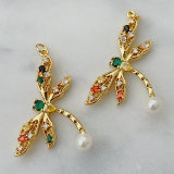 Colorful dragonfly charms